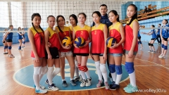 Команда девушек по волейболу п. Комсомольский
